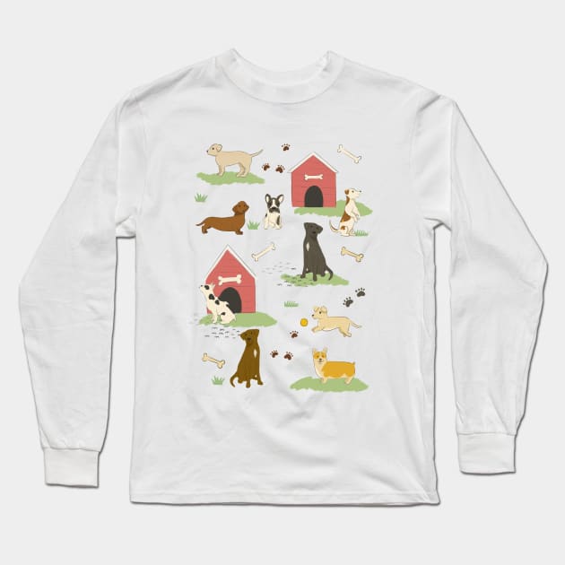 Dog Days Long Sleeve T-Shirt by latheandquill